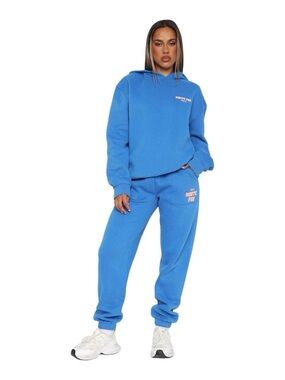 White Fox volume 3 plush sweatpants blue‎ size medium